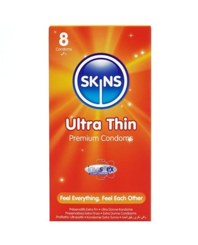 SKINS - PACK DE 8 PRÉSERVATIFS ULTRA FINS PREMIUM