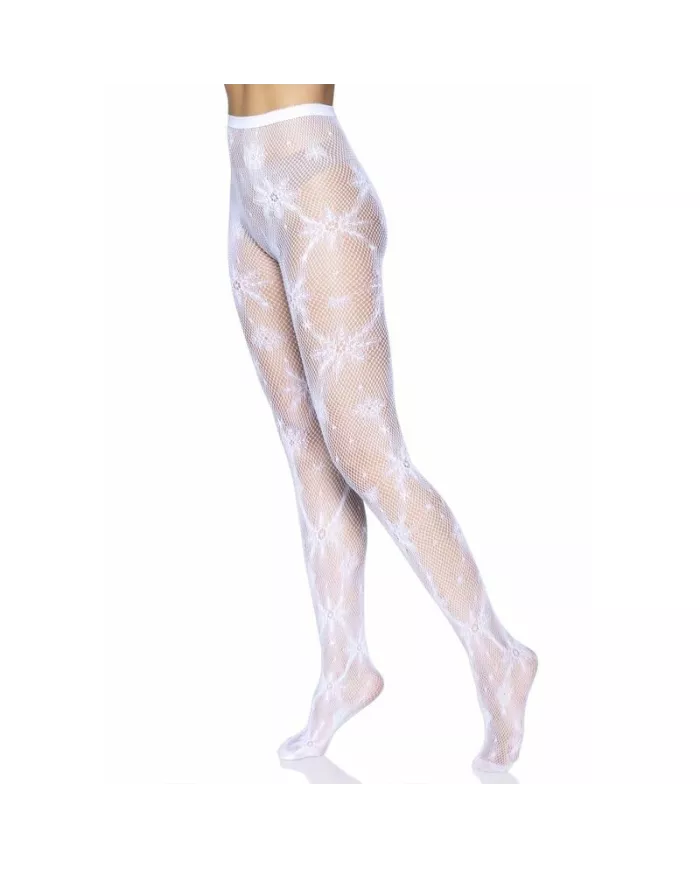LEG AVENUE - COLLANT RÉSILLE FLOCON DE NEIGE TAILLE UNIQUE LEG AVENUE - COLLANT RÉSILLE FLOCON DE NEIGE TAILLE UNIQUE