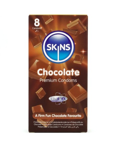 SKINS - PACK DE 8 PRÉSERVATIFS PREMIUM CHOCOLAT