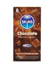 SKINS - PACK DE 8 PRÉSERVATIFS PREMIUM CHOCOLAT
