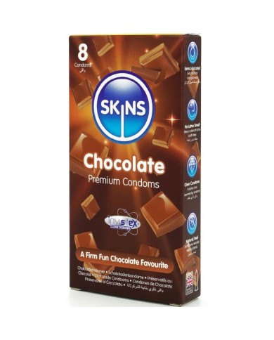 SKINS - PACK DE 8 PRÉSERVATIFS PREMIUM CHOCOLAT