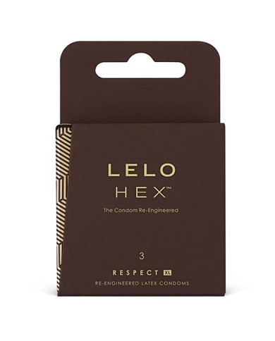 LELO HEX CONDOMS RESPECT XL 3 PACK