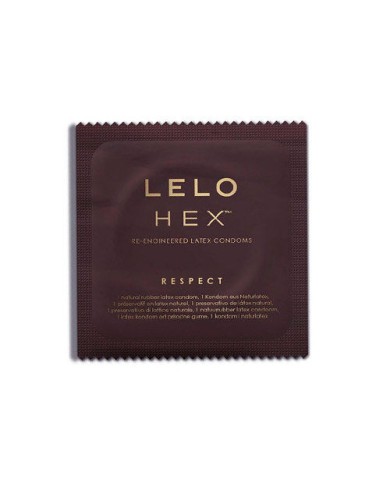 LELO HEX CONDOMS RESPECT XL 3 PACK