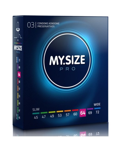 MY SIZE - PRO PRESERVATIFS 64 MM 3 UNITES