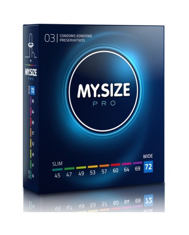 MY SIZE - PRO PRÉSERVATIFS 72 MM 3 UNITÉS