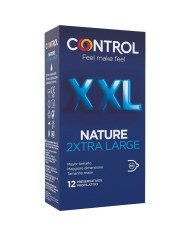 CONTROL - PRÉSERVATIFS NATURE 2XTRA GRANDS XXL - 12 UNITÉS