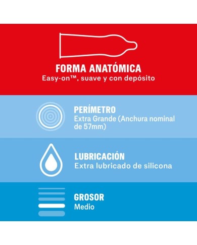 DUREX - PRÉSERVATIFS SENSIBLES XL EXTRA-LONG 10 UNITÉS