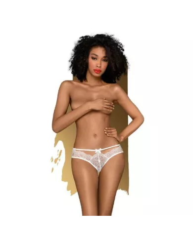 PENTHOUSE - CULOTTE ADORE ME BLANC S/M