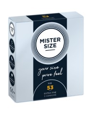 MISTER SIZE - PRÉSERVATIF TAILLE M 53 MM (3 UNITÉS)