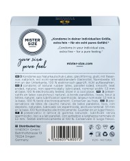 MISTER SIZE - PRÉSERVATIF TAILLE M 53 MM (3 UNITÉS)