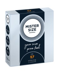 MISTER SIZE - PRÉSERVATIF TAILLE L 57 MM (3 UNITÉS)