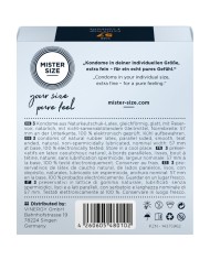 MISTER SIZE - PRÉSERVATIF TAILLE L 57 MM (3 UNITÉS)