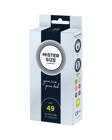 MISTER SIZE - PRÉSERVATIF TAILLE S 49 MM (10 UNITÉS)