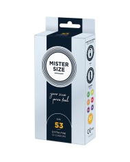 MISTER SIZE - PRÉSERVATIF TAILLE M 53 MM (10 UNITÉS)