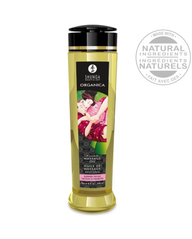 SHUNGA - HUILE DE MASSAGE BIO À LA FRAMBOISE 240 ML