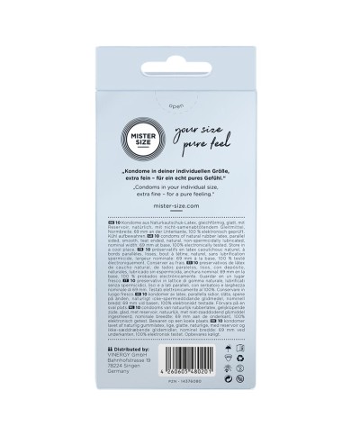 MISTER SIZE - PRÉSERVATIFS TAILLE XXXL 69 MM (10 UNITÉS)