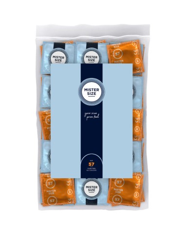 MISTER SIZE - PRÉSERVATIF TAILLE L 57 MM (100 UNITÉS)