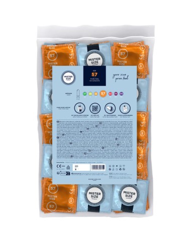 MISTER SIZE - PRÉSERVATIF TAILLE L 57 MM (100 UNITÉS)