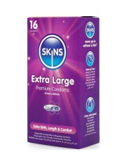SKINS - PACK DE 16 PRÉSERVATIFS EXTRA LARGES PREMIUM