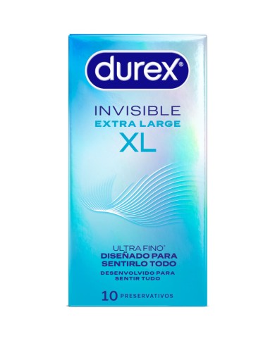 DUREX - PRÉSERVATIFS INVISIBLES XL 10 UNITÉS