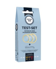 MISTER SIZE - KIT DE TEST : 3 PRÉSERVATIFS DE TAILLES DIFFÉRENTES + MÉLANGE À POINTS
