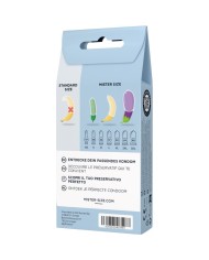 MISTER SIZE - KIT DE TEST : 3 PRÉSERVATIFS DE TAILLES DIFFÉRENTES + MÉLANGE À POINTS
