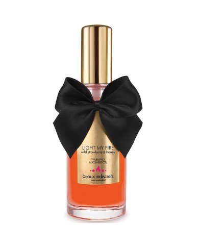 BIJOUX - HUILE DE MASSAGE EFFET CHALEUR ARÔME FRAISE