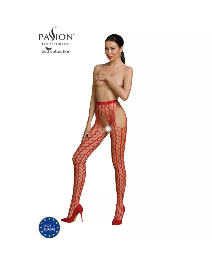 PASSION - BODYSTOCKING ECO COLLECTION ECO S007 ROUGE PASSION - BODYSTOCKING ECO COLLECTION ECO S007 ROUGE
