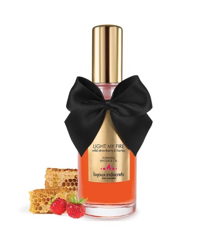 BIJOUX - HUILE DE MASSAGE EFFET CHALEUR ARÔME FRAISE