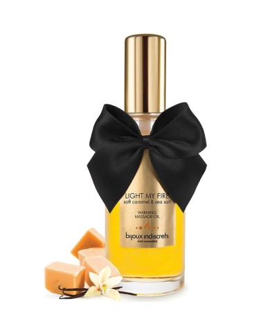 BIJOUX - HUILE DE MASSAGE EFFET CHALEUR ARÔME CARAMEL