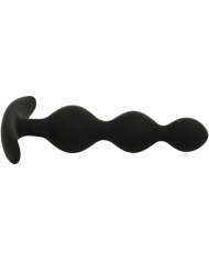 BLACK&SILVER - CHAÎNE À BILLES ANAL RUPERT 10 CM