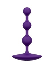 ROMP - AMP PERLES ANALES EN SILICONE FLEXIBLE VIOLETTES 12,5 CM