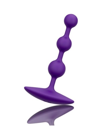 ROMP - AMP PERLES ANALES EN SILICONE FLEXIBLE VIOLETTES 12,5 CM