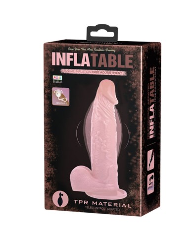 BAILE - GODE GONFLABLE RÉALISTE AVEC VENTOUSE 15 CM
