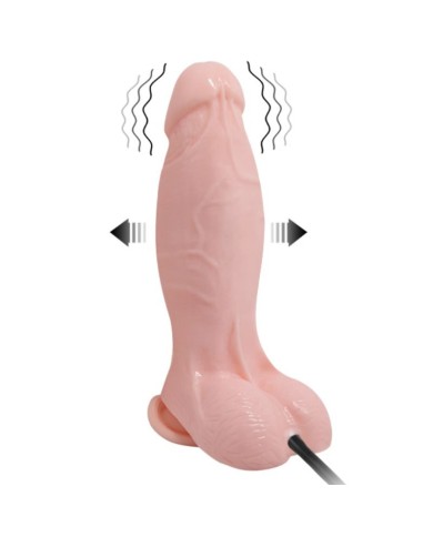 BAILE - GODE VIBRANT ET GONFLABLE RÉALISTE 18.8 CM