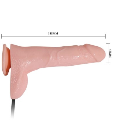 BAILE - GODE VIBRANT ET GONFLABLE RÉALISTE 18.8 CM