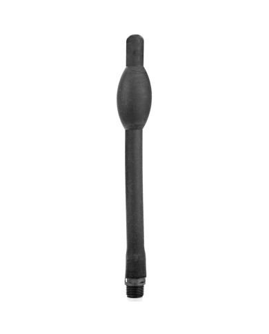 ALL BLACK - DOUCHE ANAL RÉTRACTABLE SILICONE 27 CM