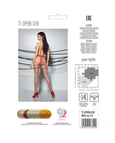 PASSION - TIOPEN 019 COLLANT ROUGE 1/2 20 DEN