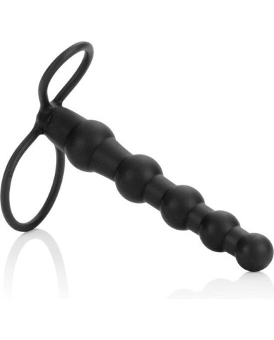 CALEXOTICS - PERLE DOUBLE PÉNÉTRATEUR NOIR