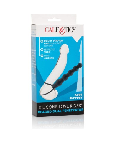CALEXOTICS - PERLE DOUBLE PÉNÉTRATEUR NOIR