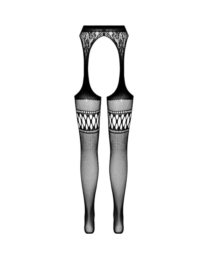 PASSION - COLLANT NOIR AVEC JARRETIÈRE S026 TAILLE UNIQUE PASSION - COLLANT NOIR AVEC JARRETIÈRE S026 TAILLE UNIQUE