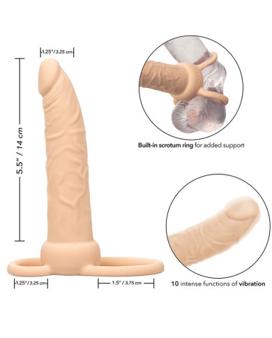 CALEXOTICS - PERFORMANCE MAXX RECHARGEABLE DOUBLE PÉNÉTRATEUR PEAU CLAIRE