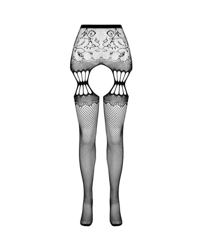 PASSION - COLLANT NOIR AVEC JARRETIÈRE S027 TAILLE UNIQUE PASSION - COLLANT NOIR AVEC JARRETIÈRE S027 TAILLE UNIQUE