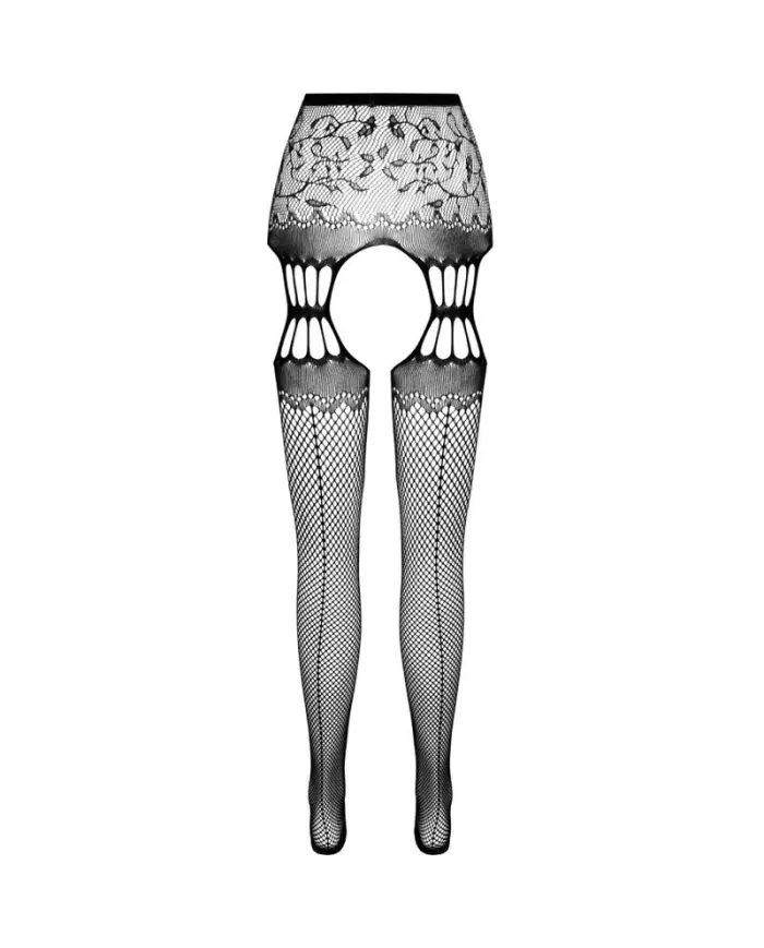 PASSION - COLLANT NOIR AVEC JARRETIÈRE S027 TAILLE UNIQUE PASSION - COLLANT NOIR AVEC JARRETIÈRE S027 TAILLE UNIQUE