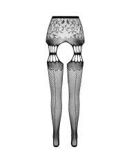 PASSION - COLLANT NOIR AVEC JARRETIÈRE S027 TAILLE UNIQUE PASSION - COLLANT NOIR AVEC JARRETIÈRE S027 TAILLE UNIQUE