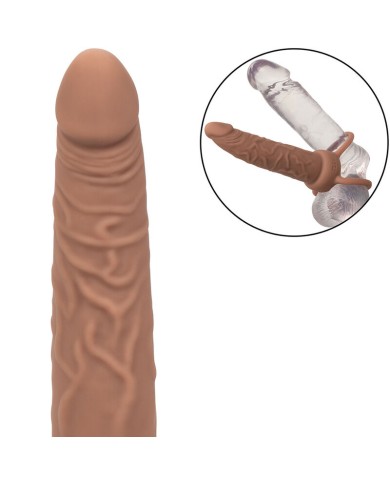 CALEXOTICS - PERFORMANCE MAXX RECHARGEABLE DOUBLE PÉNÉTRATEUR PEAU BRUN