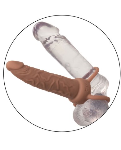 CALEXOTICS - PERFORMANCE MAXX RECHARGEABLE DOUBLE PÉNÉTRATEUR PEAU BRUN