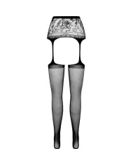 PASSION - COLLANT NOIR AVEC JARRETIÈRE S028 TAILLE UNIQUE PASSION - COLLANT NOIR AVEC JARRETIÈRE S028 TAILLE UNIQUE