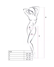 PASSION - COLLANT NOIR AVEC JARRETIÈRE S028 TAILLE UNIQUE PASSION - COLLANT NOIR AVEC JARRETIÈRE S028 TAILLE UNIQUE