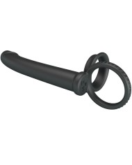 PRETTY LOVE - DILLION DOUBLE PÉNÉTRATION DOUBLE ANNEAU PÉNAL NOIR
